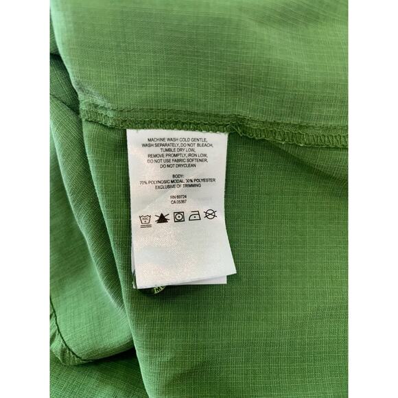 Columbia Men's Green Short Sleeve Button Up Shirt Size L Outdoor Hiking Fishing - Picture 5 of 7